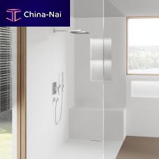 Walk-in shower Corian®fixedrectangular