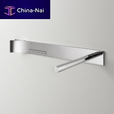 Washbasin mixer tap CUT01wall-mountedstainless steelbathroom