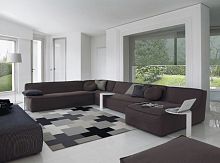 Corner sofa NOE contemporaryfabricbrown