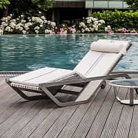 Hotel sun lounger OCEAN BREEZEcontemporaryleatheraluminum