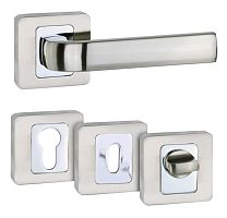 Door handle ENTRAnickelcontemporarywith lock