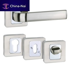 Door handle ENTRAnickelcontemporarywith lock
