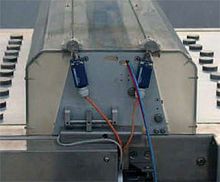 Transfer system for the food industry automated