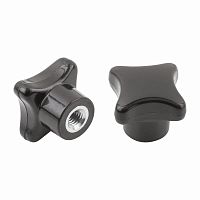 Adaptable grip DIN 6335plasticbrasszinc-plated steel