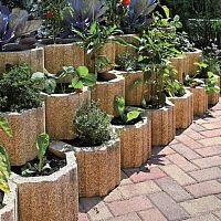 High-performance concrete flower box MINIFLOR other shapescontemporaryhome
