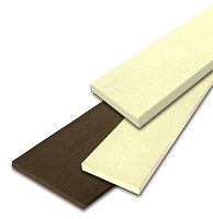 Fiber cement deck board wood look