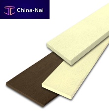 Fiber cement deck board wood look