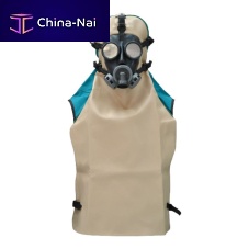 Blasting helmet ACS 951chemical protectiveplasticwith protection grill