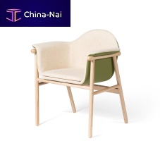 Contemporary chair SACADURAindoorleatheroak