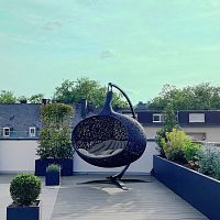 Contemporary hanging chair Bios Hideoutdoorresinbasalt fiber