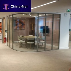 Curved partition fixedaluminumcommercial