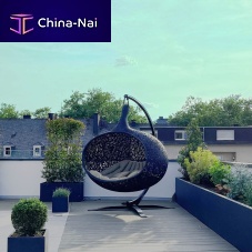 Contemporary hanging chair Bios Hideoutdoorresinbasalt fiber