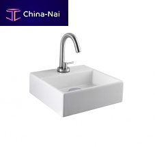 Wall-mounted hand basin L318squareceramic