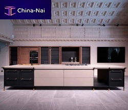 Contemporary kitchen CANOSSAwoodenstoneisland