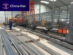 Automatic welding machine large-diametercagefor steel
