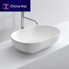 Countertop washbasin BLEND 63 ceramicovalcontemporary