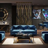 Pendant lamp LIVING VEGASstainless steelpowder-coated steelcontemporary