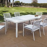 Contemporary dining table VERONAglassaluminum baserectangular