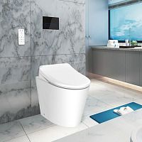 Electronic toilet E554free-standingceramicrimless