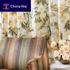 Upholstery fabric OTTAVIA for curtainfloral patternlinen