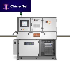 Tube extrusion line for corrugated pipefor thermoplasticsfor drainage pipes