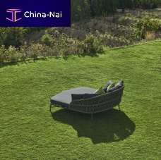 Contemporary sun lounger DROPTextilene®aluminumrope