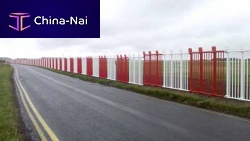 Frangible fence for airportcompositesecurity