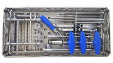 Spinal osteosynthesis surgery instrument kit sterile