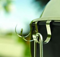 Charcoal barbecue 1600on castersstainless steel