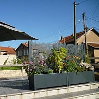 Aluminum planter Ambellya Chatelanerectangularcontemporarygray