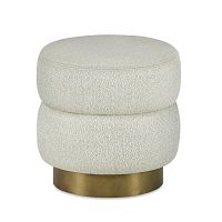 Contemporary ottoman DRAKE metalfabricround