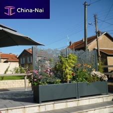 Aluminum planter Ambellya Chatelanerectangularcontemporarygray
