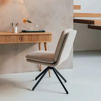 Contemporary chair Tylerindoorfabricsteel base