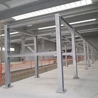 Building metallic structure for shelterfor industrial applicationsprecast