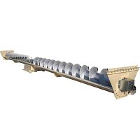 Screw conveyor troughfor bulk materials