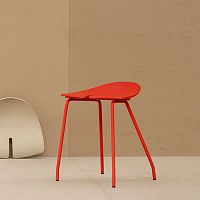 Contemporary stool ANTpolypropylenesteel baseblack