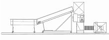Belt conveyor horizontaltransport
