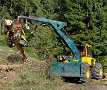 Forestry skidder HSM 904ZLwith grab