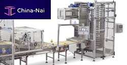 Rack loading and unloading system automatic