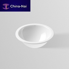 Undercounter washbasin K SERIESin vitrified steelwith counterantibacterial