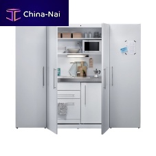 Contemporary storage cabinet for kitchen SKM 120metalfor refrigerators