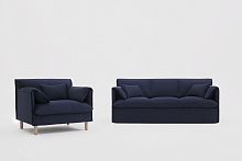 Contemporary armchair BOOfabric