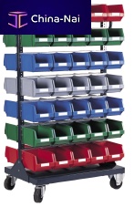 Storage cart 785 x 540 x 1400 mm | RBF-3metalshelfmultipurpose