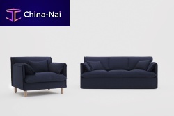 Contemporary armchair BOOfabric