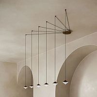 Pendant lamp Horizonironglasstraditional