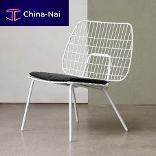 Contemporary armchair WM STRINGfabricpowder-coated steelpowder-coated steel