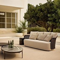Contemporary sofa MAD OUToutdoorfabricgray