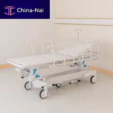 Patient transfer stretcher trolley B01manualheight-adjustablewith adjustable backrest