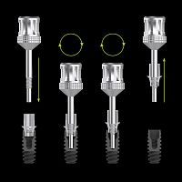 Implant abutment extraction instrument for implant analogue