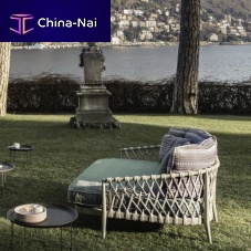 Contemporary sunlounger Erica �19fabriccast aluminumhome